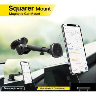 Capdase Squarer Magnetic Mount Telescopic Arm ที่ยึดมือถือในรถยนต์แบบแม่เหล็ก ก้านยืดหดได้ ติดกระจกหน้ารถ/คอนโซล