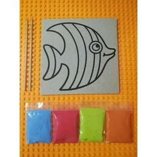 จิ้มแปะ Paper Clay เปเปอร์เคลย์ พร้อมสี ขนาด 12.5*12.5 ซม.