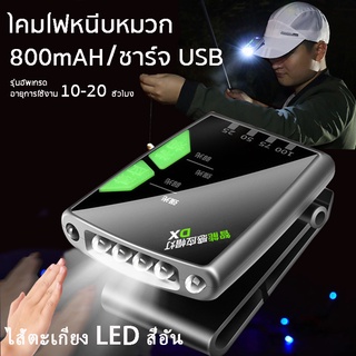 ไฟฉายคาดหัว LED อายุการใช้งาน 10-20 ชั่วโมง ไฟฉายติดศีรษะ ไฟฉายเดินป่า ชาร์จได้ กันน้ำ มีเซ็นเซอร์ Rechargeable Sensor