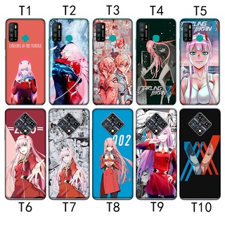 Tecno Camon 16 17 17P Pro CG7 CG8 Pova 2 เคสโทรศัพท์ใส ลาย Darling in The Franxx 002 MZD58