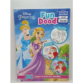 Disney Princess Fun Doodles ,80 pages of Princess doodles-117