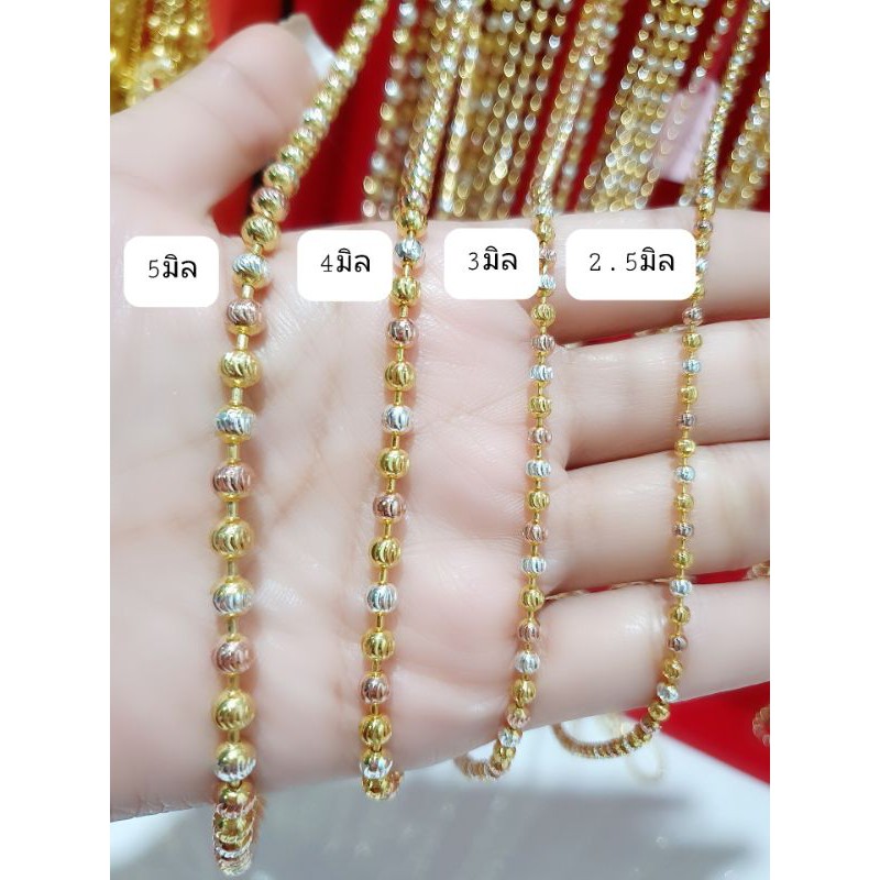 สร้อยคอ 2กษัตริย์ 3กษัตริย์ (มีลายให้เลือก)ใส่ติดตัวได้ตลอดไม่ลอกดำ งานตะขอปั๊ม92.5% สวยเว่อร์.