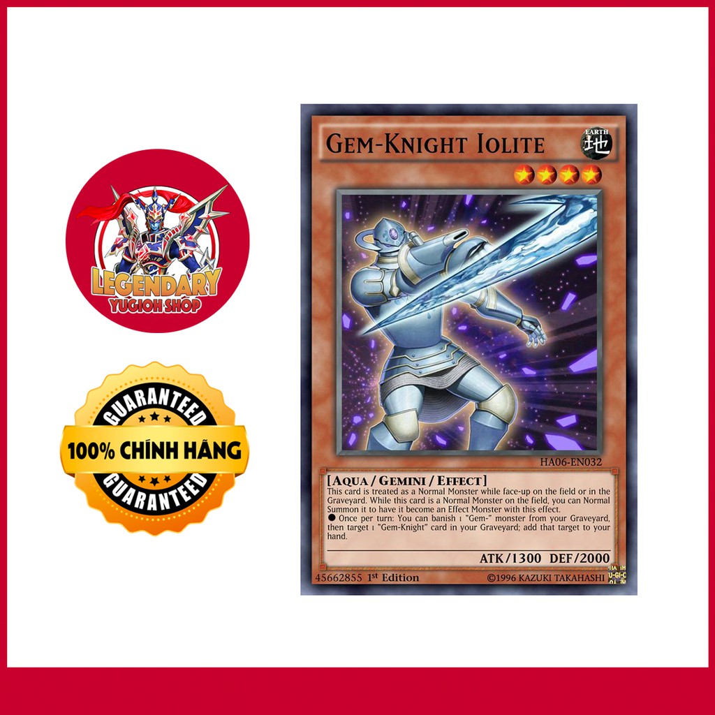 [การ์ด Yugioh ดั้งเดิม] Gem-Knight Iolite