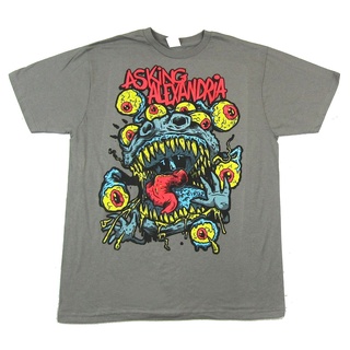 [S-5XL] GILDAN 【ลดอายุ】เสื้อยืดผ้าฝ้าย 100% พิมพ์ลาย Asking Alexandria Eye Monster สีเทา