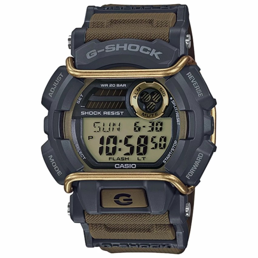 Casio G-shock นาฬิกาผู้ชาย สายเรซิ่น รุ่น GD-400-9 - สีเขียว/ทอง