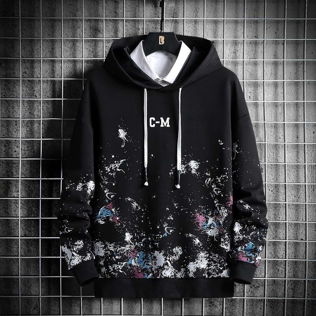 BS/ /HOODIE CM JACKET SWETER UNISEX แฟชั่นผู้ชายและผู้หญิง GQ
