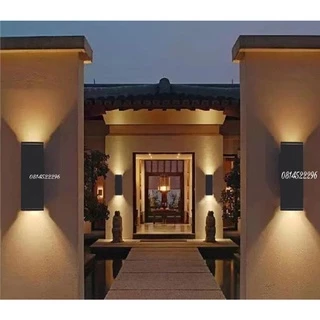 โคมไฟติดผนัง(ฟรีหลอด10wวอร์ม) โรงงานแข็งแรงใช้ทน20ปี โคมนอกบ้านกลางแจ้งWall lamp ขั้วไฟE27ทั่วไปได้