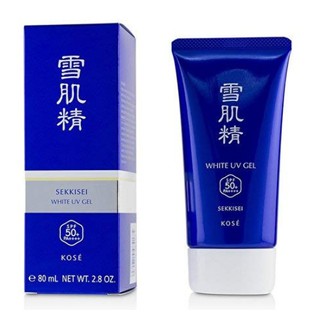 KOSE SEKKISEI เจลกันแดด กันน้ำ ปกป้องผิวหน้า และผิวกาย โคเซ่ เซกกิเซ ไวท์ ยูวี เจล SPF50+ PA++++ ขนาด 80 กรัม / KOSE SEK