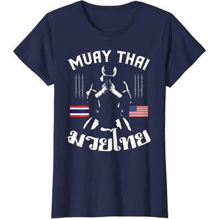 เสื้อยืดสีขาวประเทศไทยเสื้อยืดกีฬา Thailand American Flag Muay Thai Thai Boxing T-Shirt T-Shirt Thailand Short sleeve T-