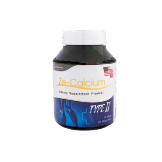 ZE-Calcium Type II 30s. แคลเซียม คอลลาเจนไทพ์ทู สำหรับกระดูกและน้ำไขข้อ ปกป้องเนื้อเยื่อของกระดูกและกระดูกอ่อน 365wecare