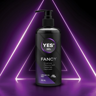 ราคาYES\' Fancy Gel เจลหล่อลื่น Water-based สูตรแห้งช้า กลิ่นฟีโรโมน ปริมาณ 300ml