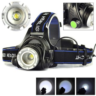 2000LM  CREE XM-L T6 LED ไฟหน้า 18650 แบบซูมได้