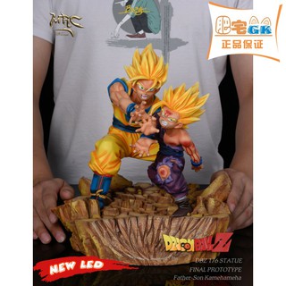 [ส่งฟรี] โมเดล ดราก้อนบอล Dragonball Z สปอตบ้านไขมัน gk MRC 2020 รุ่นพ่อและลูกชายคลื่น - เพิ่มไฟ LED แพลตฟอร์มแท้ Mrc