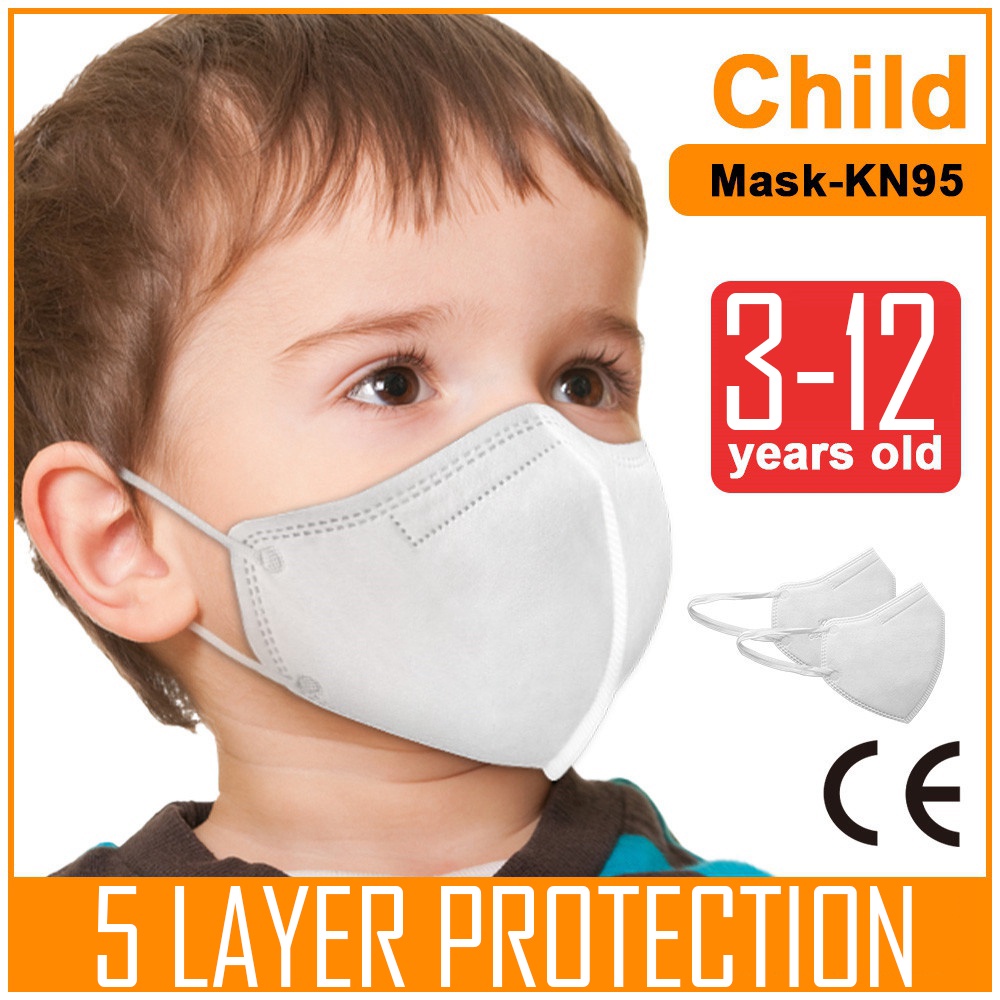 [Local Spot][for Kids][อิสระ] หน้ากาก KN95 50 ชิ้นสําหรับเด็ก 5 ชั้นป้องกันปากเป็ดเด็กแบบใช้ซ้ําได้ 三维 หน้ากากเด็ก