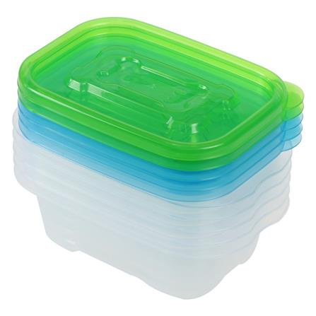 [พร้อมส่ง] HomeDoDee ชุดกล่องอาหารเหลี่ยม API 9002 0.27ลิตร แพ็ค 5 ชิ้น กล่องข้าว กล่องเก็บอาหาร กล่องอาหาร