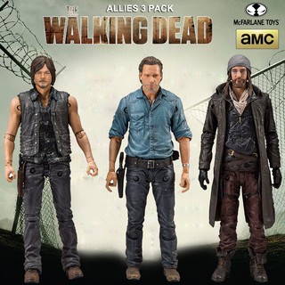 งานแท้ Original ฟิกม่า McFarlane The Walking Dead เดอะวอล์กกิงเดด Allies 3 Pack Rick Grimes ริค Daryl แดริล Jesus จีซัส