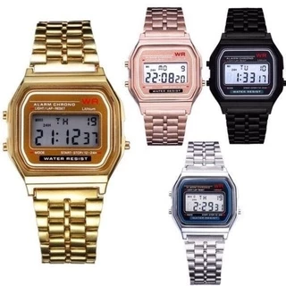 LED Digital Sports Unisex ผู้ชายผู้หญิงสุภาพสตรีนาฬิกาผู้ชายนาฬิกาหญิง