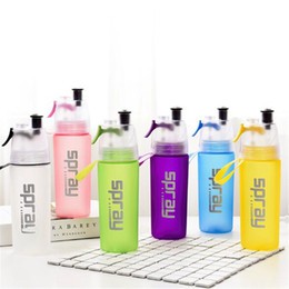 สเปรย์น้ําขวด 2 in 1 Sport Anti-Leak Drinking FROSTED ขวดน้ํา 550ml-YH6005