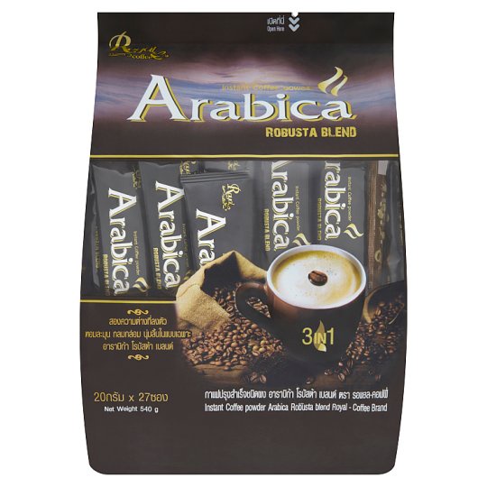 รอแยล-คอฟฟี่ Arabica+Robusta  [แพ็ค 27 ซอง]