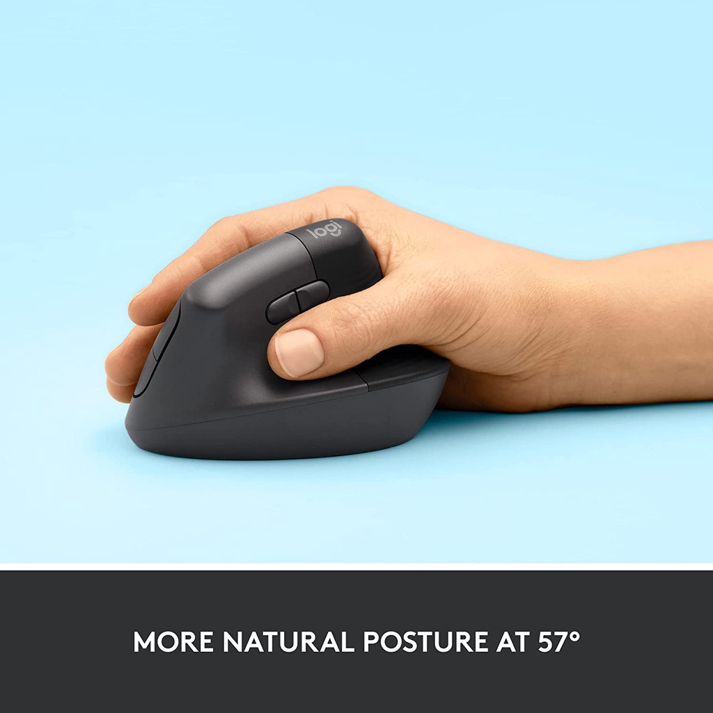 ⚡️เมาส์ไร้สายเพื่อสุขภาพ⚡️ LOGITECH LIFT Vertical Ergonomic Mouse Wireless Bluetooth เมาส์เพื่อความสบาย 1y