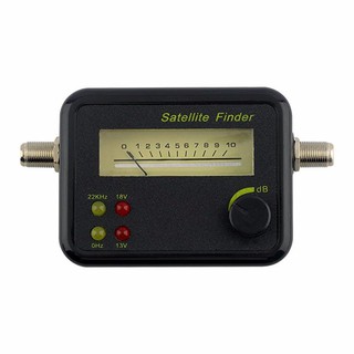 เครื่องวัดสัญญาณดาวเทียมแบบเข็ม เช็ค 0/22KHz , 13V/18V ได้ รุ่น SF001 (Black)