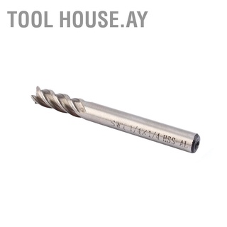 เครื่องมือตัดขลุ่ย 4 Flute Endmill 1/4 นิ้ว 1 ชิ้น