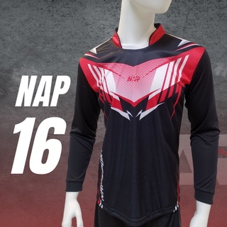 NAP16 เสื้อกีฬา แขนยาว ผ้าไมโคร