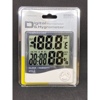 เครื่องวัดอุณหภูมิและความชื้น Thermo &amp; HygroMeter รุ่น HTC-1 (Digital Series)