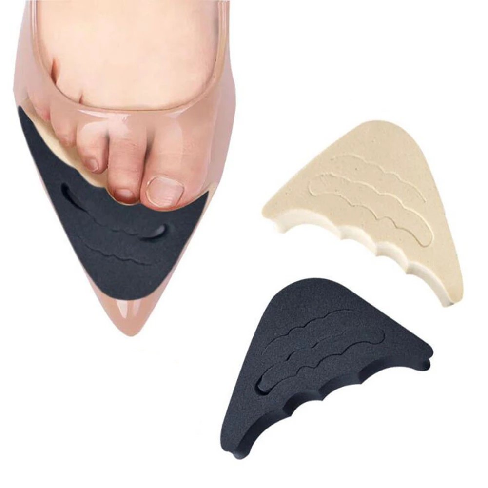 1 คู่ Forefoot ใส่ Pad สําหรับผู้หญิงรองเท้าส้นสูง Toe Plug ครึ่งฟองน้ํารองเท้าเบาะ Feet Filler Insoles Anti-Pain Pads