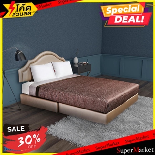 ผ้าคลุมเตียง KING SIZE H&amp;L STYLE LOFTY สีน้ำตาล ผ้าคลุมเตียง BED COVER H&amp;L STYLE LOFTY BROWN 6