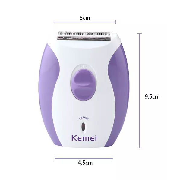 Kemei KM-280R เครื่องโกนกำจัดขนไร้สายใบมีดคู่ ขนาดพกพา รูปที่ 6