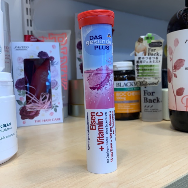 วิตามิน C+ eisen(ธาตุเหล็ก) เมัดฟู่ DM จากประเทศเยอรมัน