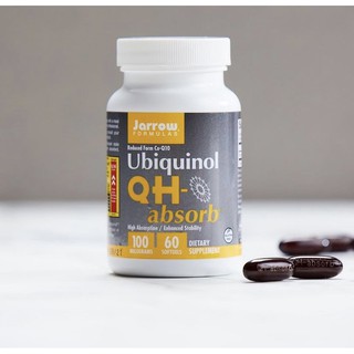 พร้อมส่ง Jarrow Formulas, Ubiquinol, QH-Absorb, 100 mg, 60 and 120 Softgels q10