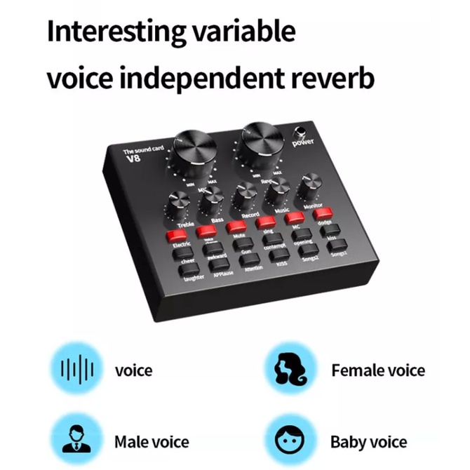 Mastersat ชุดไมโครโฟนสตูดิโอ BM 800 พร้อม ซาวด์การ์ด V8 Sound Card ไมค์ไลฟ์สด สำหรับ ไลฟ์สด TikTok ล