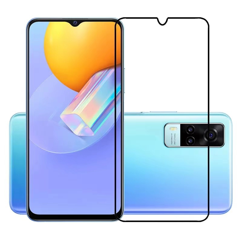 F ฟิล์มกระจกเต็มจอ Vivo Y31 / Y51 2021 ฟิล์มกระจกนิรภัยเต็มจอ ฟิล์มวีโว่ ฟิล์มกระจกกันกระแทก Y31 Y51