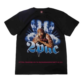 เสื้อวง 2Pac Hip Hop T-shirt เสื้อยืดวง 2Pac Tupac