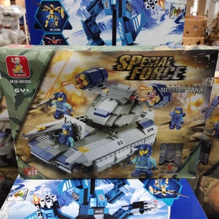 เลโก้ Lego Special Force Vulcan Missile Tank  ต่อง่าย (มีคู่มือ) ตั้งโชว์ สะสม ของขวัญ ของเล่น เสริมพัฒนาการ