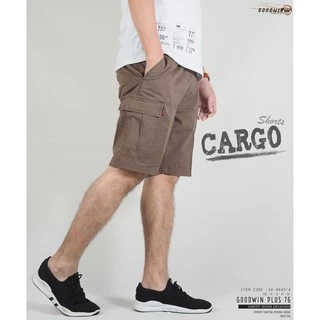 ⚡GW⚡ NO.9645 Cargo Shorts ผ้าคอตต้อน100% สีไม่ตก ทรงสวย ใส่สบาย กางเกงขาสั้นเอวยืด กระเป๋าข้าง ผู้ชาย-#-5