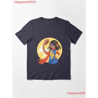 2022 Kamala Khan (Ms.Marvel) Essential T-Shirt เสื้อยืด ดพิมพ์ลาย เสื้อยืดผ้าฝ้าย คอกลม cotton แฟชั่น discount UnisexS-5