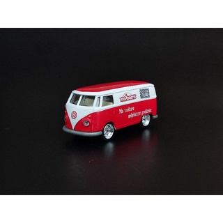 majorette volkswagen VW T1 รถคลาสสิค สีขาวแดง ล้อยาง