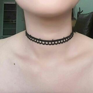 Choker ลายลูกไม้ (ไม่มีจี้)