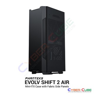 Phanteks Evolv Shift 2 Air mini ITX (Satin Black) -- Fabric Side Panels สีดำ (เคส) Case