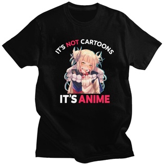 เสื้อยืด ผ้าฝ้าย พิมพ์ลายการ์ตูนอนิเมะ It Not Cartoons It Himiko Toga BNHA My Hero Academia สําหรับผู้ชาย