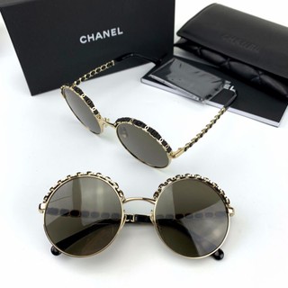 NEW CHANEL SUNGLASSES BLACK ROUND