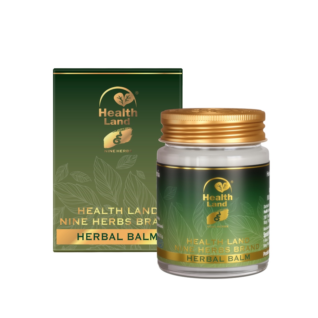 เฮลท์แลนด์ ไนน์เฮิร์บ เฮอร์เบิล บาล์ม Health Land Nine Herbs Herbal Balm ขนาด 35 g.