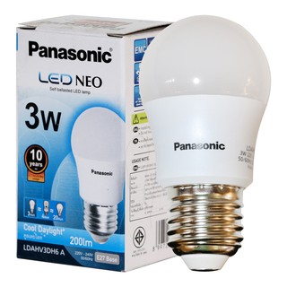 Panasonic หลอดไฟ LED NEO 3w DL(แสงขาว) E27