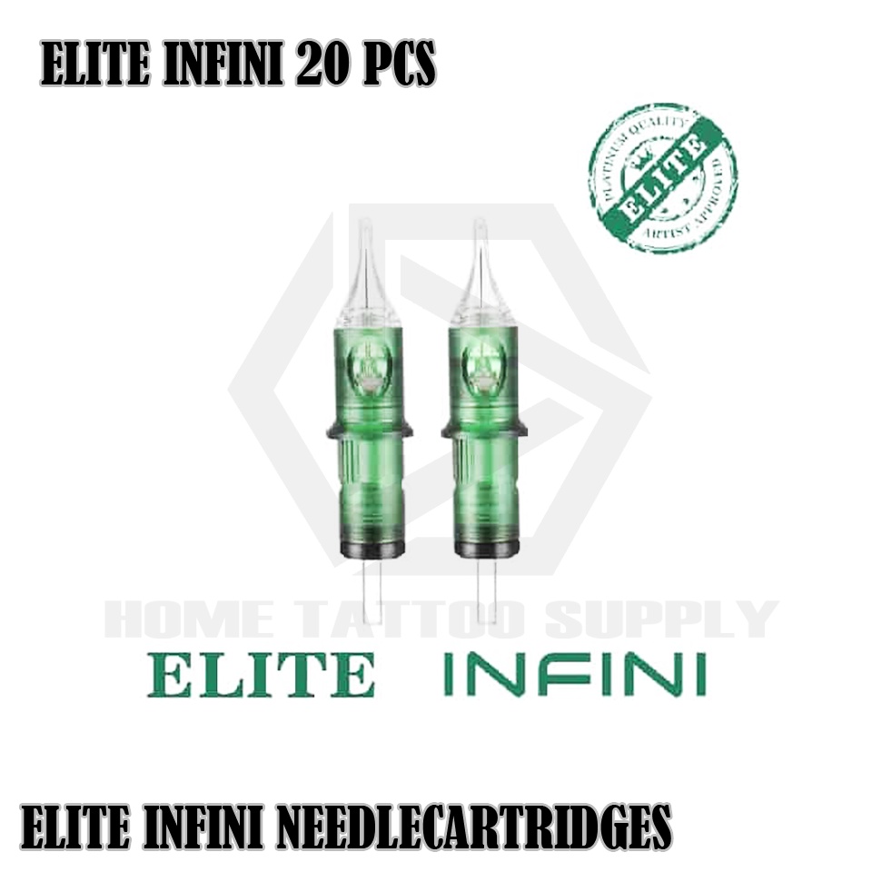 ตลับหมึกฮอคเพน ELITE INFINI เดินเส้นเดินโครงรหัส RL ใช้ได้กับเครื่องสักฮอคเพน บรรจุ 10 ชิ้น