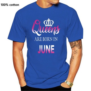 [COD]ขายดี เสื้อยืดลําลอง แขนสั้น พิมพ์ลาย QUEENS ARE BORN IN JUNE BIRTHDAY GE CANCER สีดํา สไตล์ฮาราจูกุ คลาสสิก GDjnbo