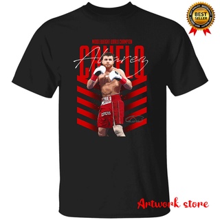 tshirtเสื้อยืดคอกลมฤดูร้อนเสื้อยืด พิมพ์ลาย Canelo Alvarez Boxing สไตล์คลาสสิก สําหรับผู้ชายSto4XL