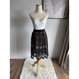 Crocheted Midi Skirt